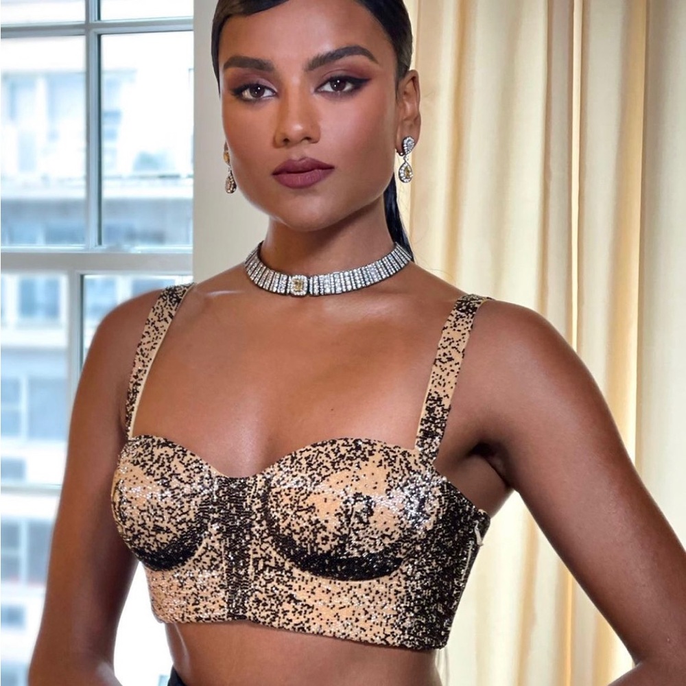 Moschino met gala bustier corset